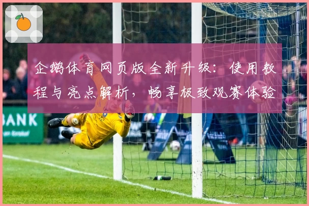 企鹅体育网页版全新升级：使用教程与亮点解析，畅享极致观赛体验